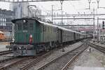 EBT 102 schiebt am 15 Mai 2026 ein Extrazug aus Luzern nach Basel.