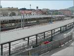 Ein erster Blick auf den 'neuen' CEV MVR Bahnhof von Vevey, der erahnen l�sst 
 wie es mal aussehen soll. Ab dem 17. Aug. 26 werden hier wieder Z�ge fahren, der Bahnhof aber wird erst im April 2027 fertig sein. 

31. Juli 2026