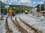 7 Wochen Ferien - 7 Wochen Zeit um einen neuen Bahnhof zu bauen und allem Anschein nach sind Arbeiten im Zeitplan.