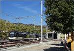 Die CEV ABeh 2/6 7505 und 7503 erreichen von Les Pl�iades kommend den noch im Umbau befindlichen Bahnhof von Vevey. 

6. Oktober 2026