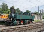 Nachdem der OeBB Extrazug zum traditionellen Gotthelf M�rit Sumiswald Gr�nen erreicht hat, rangiert die OeBB die Mallet Dampflok Ed 2 2/2 196 und ich kann sie endlich von 'vorne' fotografieren. 

14. Juni 2025