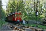 Bifurcation Chaulin - hier zweigt die Strecke zum Museumsbahnhof von der Strecken Chamby Blonay ab. Z�ge nach werden aus dem Museusbahnhof bis hinter die Weiche geschoben, und fahren dann mit der Lok bzw. dem Triebwagen voraus in Richutng Blonay. 
A ...