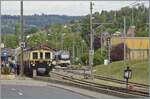 L'aventure ferroviaire de l'Oberland Bernois / Das Bahnabenteuer des Berner Oberlands - in K�rze geht es los: die MOB FZe 6/6 2002 wartet mit ihrem Riviera Belle Epoque Zug nach Montreux in Blonay auf