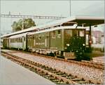 Nach meiner SBB Betriebsdisponenten Ausbildung kam ich als erstes nach Horw, einer damals recht modernen Station. Dort hatte ich unter anderem auch die Möglichkeit, den einen oder anderen Brünig oder LSE Zug fotografieren, wie zum Beispiel  ...
