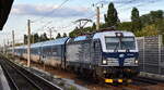 ČD - Česk� dr�hy a.s., Praha [CZ] mit ihrer Vectron  '384 010-5' [NVR-Nummer: 91 54 7384 010-5 CZ-CD] und EC-Wagengarnitur zur Bereitstellung Berlin Hbf. (tief) am 25.08.26 H�he S-Bhf. Berlin-Blankenburg.