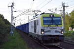 ITL - Eisenbahngesellschaft mbH, Dresden [D] mit ihrer Vectron Dual Lok   248 010-1  [NVR-Nummer: 90 80 2248 010-1 D-ITL] und einem Ganzzug Drehgestell-Hochbordwagen am 07.09.26 H�he Bahnhof